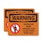 Signmission Renovation Work Contains Lead Do Not Enter OSHA Warning Sign, Plastic, 10in W x 7in L, 2PK OS-2PACK-WS-P-710-L-12794 - alternate 1
